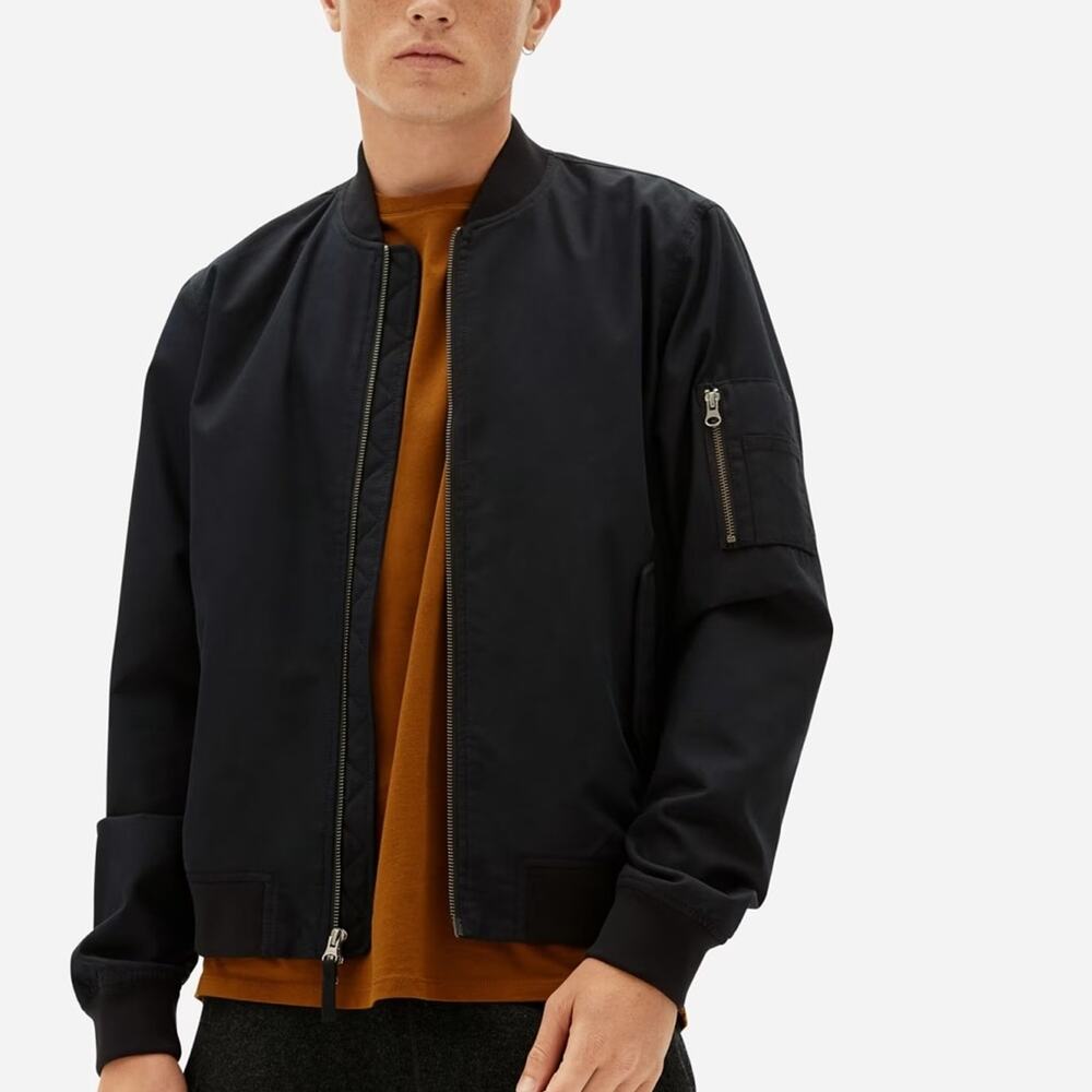 Everlane Uniform the Bomber jacket in black Size S